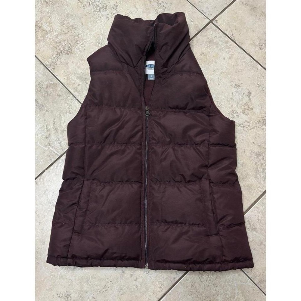 Women's old‎ navy puffer fleeced Vest size small